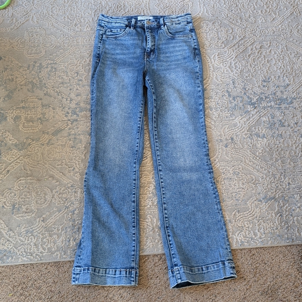 Sz9 Loveret 90's Acid Mineral Wash Flare Denim